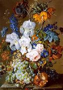 unknow artist Floral, beautiful classical still life of flowers.120 oil on canvas